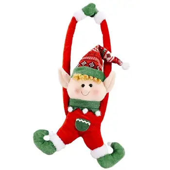 Vianočný Záves Pracky Tieback Tvorivé Elf Opony Tieback Držať Späť Uzáver Dekorácie Vianočné Ozdoby Bábika