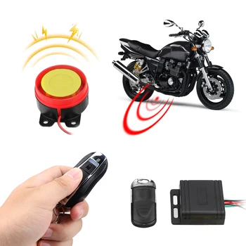 12V Interiérové Doplnky Bezpečnostný Poplachový Systém na Motocykel, Bicykel, Smart Alarm, Diaľkové Ovládanie Kľúčových Anti-theft Auto Keyring