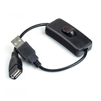 ANPWOO 28 cm USB Kábel s vypínačom ON/OFF Kábel Rozšírenie Prepnúť na USB Lampa USB Ventilátor Napájanie Line dlhodobej spotreby TEPLEJ PREDAJ Adaptér
