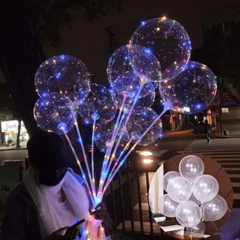Balón kruhové svetlo vlna loptu dekorácie PVC ochranný transparentný svadobné party transparentné latex