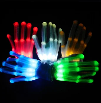Farba LED rukavice bar hudby KTV zobraziť svietiace rukavice svietiace rukavice Kostra Rukavice Tanec Klub Rekvizity Strana navrhne CL19040311