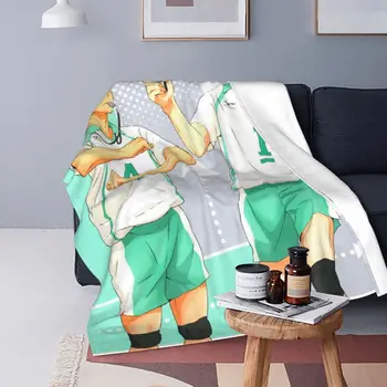 Haikyuu Coral Fleece Deka Plyšové Lete Tooru Oikawa Anime Prenosné Tenké Hodiť Prikrývky na Lôžkoviny Spálňa posteľná bielizeň Hody