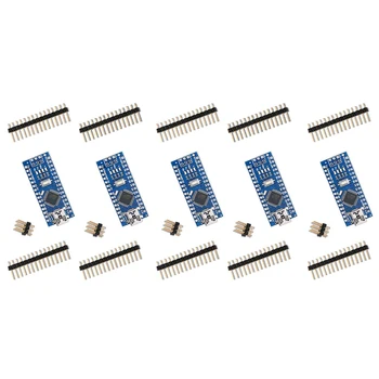 Pre Arduino Mini Pro Nano V3.0 Atmega328p 5V 16M Microcontroller Auta Bez USB Kábel Pre Arduino Nano V3.0 (5 ks)