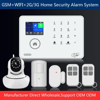 WIFI+GSM siete 2G/3G Domov Bezpečnostný Alarm Systém APLIKÁCIU Diaľkové Ovládanie