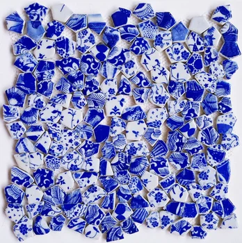 Čínsky Modrá Biele, Porcelánovej Mozaiky Kuchyňa Dlaždice PCMTYHS04 Kúpeľňa Keramické Mozaiky Dlaždice